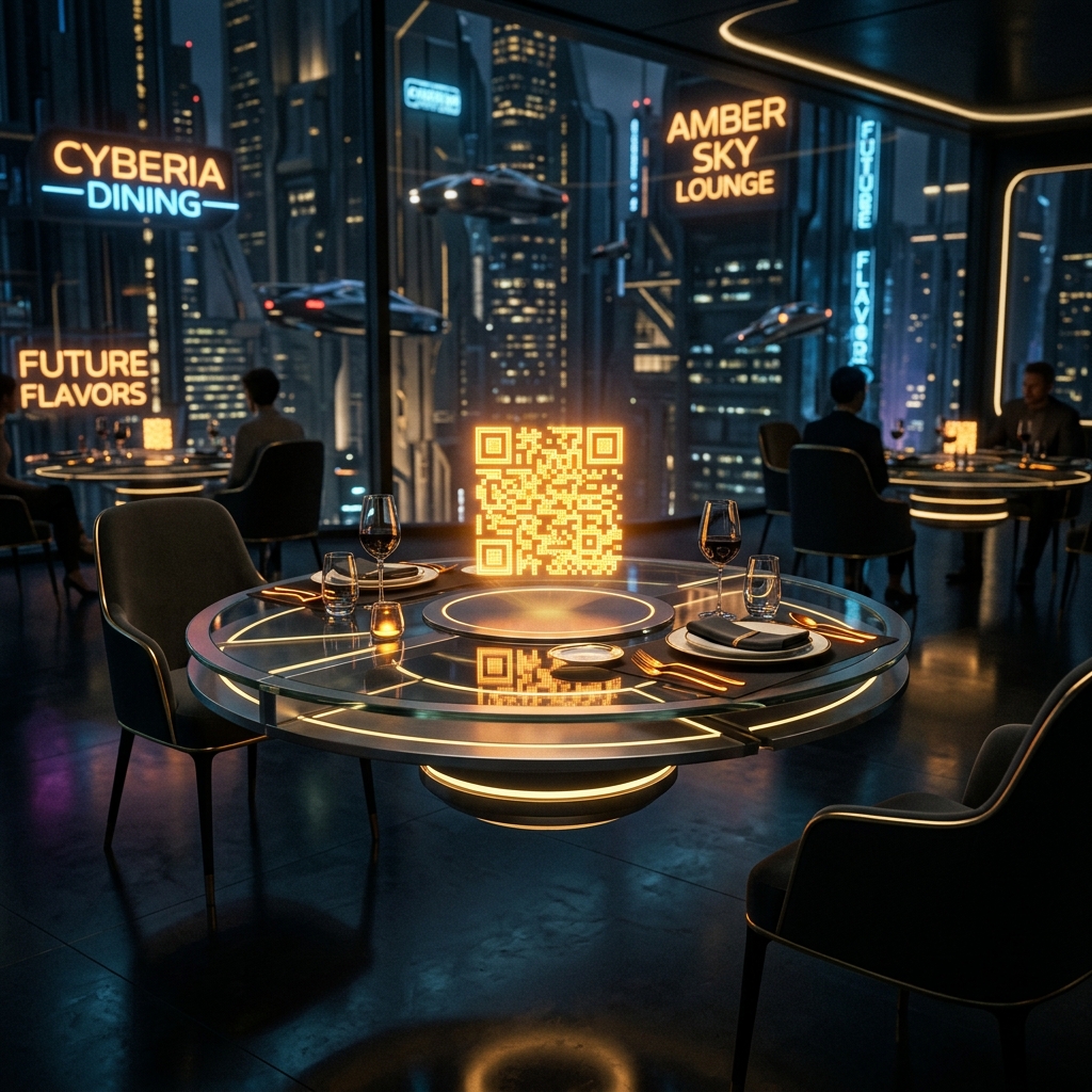 QR Menu 3D Table